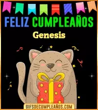 GIF Feliz Cumpleaños Genesis